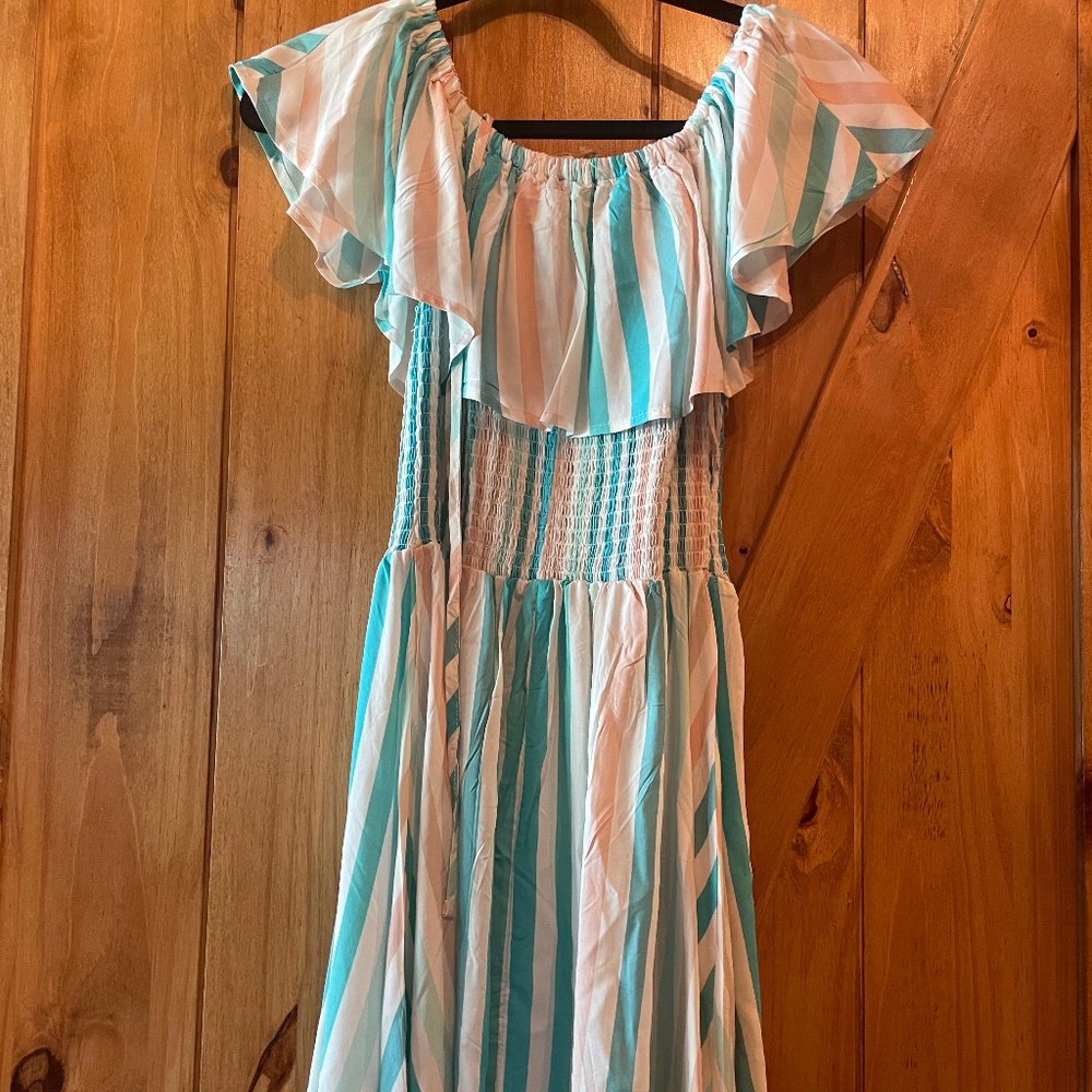 Off-Shoulder Beach Dress